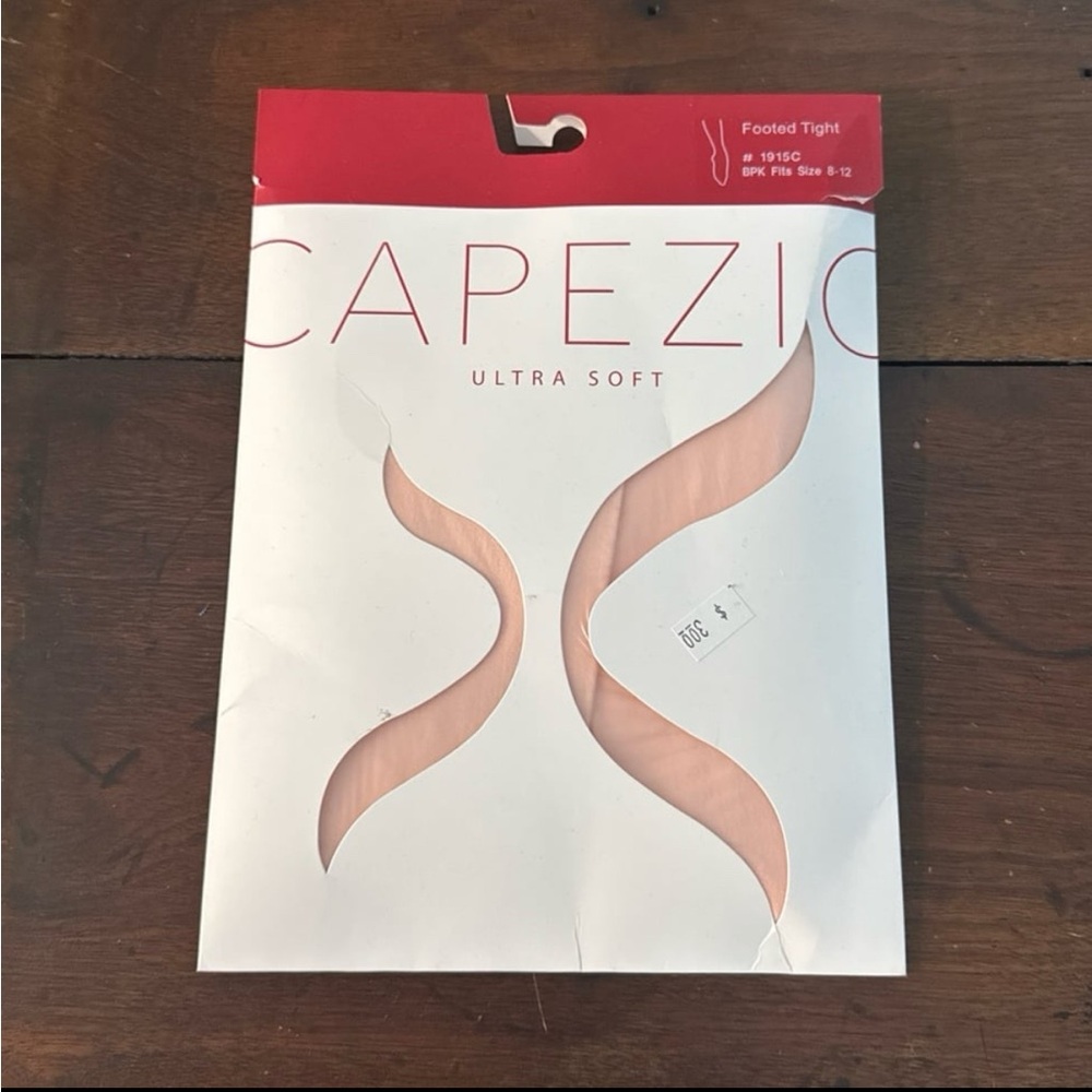 NEW Capezio Size 8 - 12 Pink Ultra Soft Footed Tights #1915C